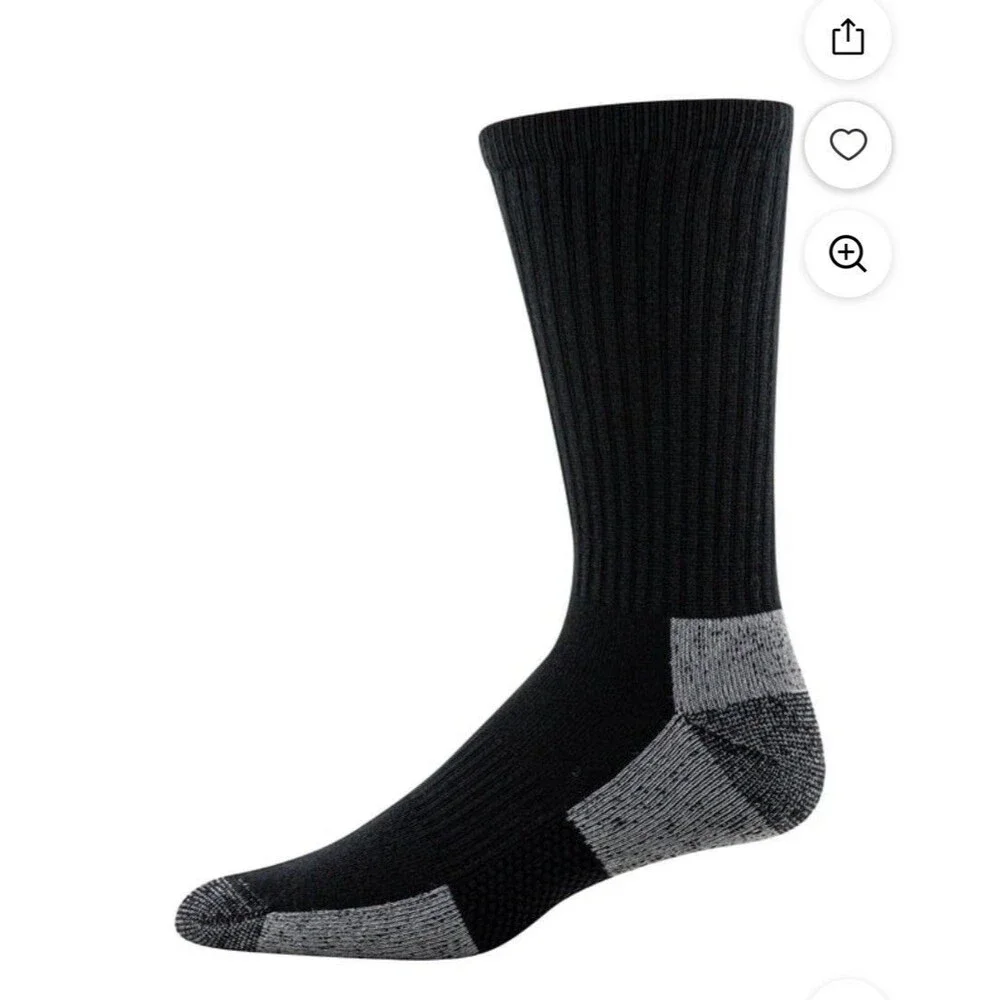 Gildan Men’s Ultra Cotton Crew Socks Assorted 3pk Size 6-12